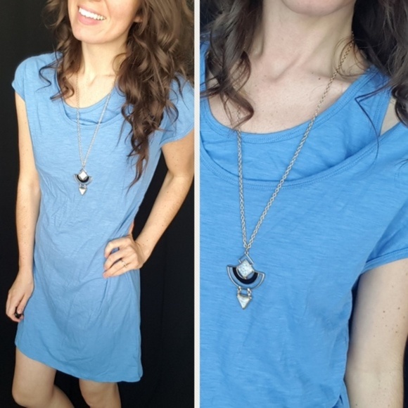 Garnet Hill Dresses & Skirts - Garnet Hill blue layered dress S -B9